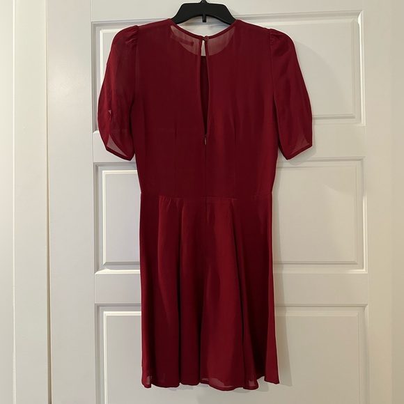 Reformation Gracie Dress in Garnet - Picture 8 of 8